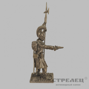 фото — оловянный солдатик «унтер-офицер эскорта орла, 1813 г.». гк